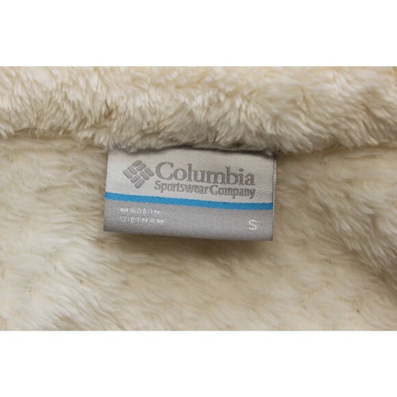 Columbia women's Fire Side 1/4 zip mock neck sherpa fleece pullover jacket S - Picture 8 of 10